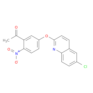 Ethanone, 1-[5-[(6-chloro-2-quinolinyl)oxy]-2-nitrophenyl]-