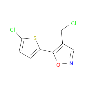 4-(Chloromethyl)-5-(5-chlorothiophen-2-yl)-1,2-oxazole