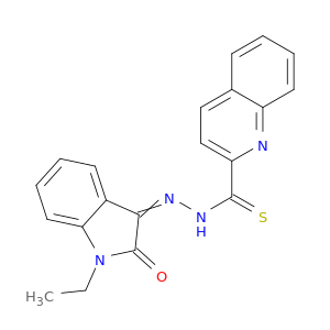N-[(1-ETHYL-2-OXO-INDOL-3-YLIDENE)AMINO]QUINOLINE-2-CARBOTHIOAMIDE