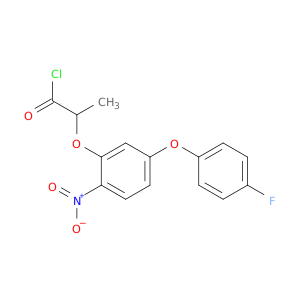 Propanoyl chloride, 2-[5-(4-fluorophenoxy)-2-nitrophenoxy]-