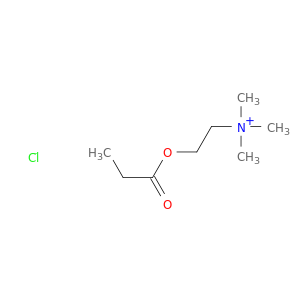 乙烷胺,N,N,N-三甲基-2-(1-氧丙氧基)-,氯化物(1：1)