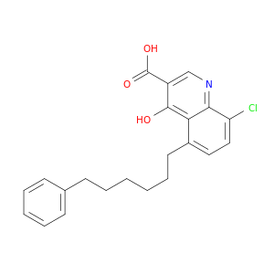 3-Quinolinecarboxylicacid, 8-chloro-4-hydroxy-5-(6-phenylhexyl)-