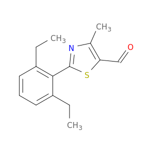 5-Thiazolecarboxaldehyde, 2-(2,6-diethylphenyl)-4-methyl-