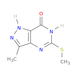 7H-Pyrazolo[4,3-d]pyrimidin-7-one,1,6-dihydro-3-methyl-5-(methylthio)-