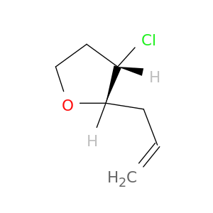Furan, 3-chlorotetrahydro-2-(2-propenyl)-, cis-