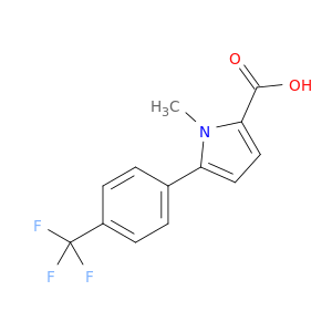 1-甲基-5-(4-(三氟甲基)苯基)-1H-吡咯-2-羧酸