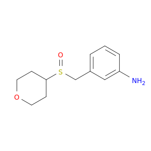 3-[(oxane-4-sulfinyl)methyl]aniline