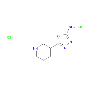 5-(Piperidin-3-yl)-1,3,4-oxadiazol-2-amine dihydrochloride