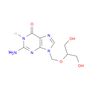 Sodium 2-amino-1,9-dihydro-9-((2-hydroxy-1-(hydroxymethyl)ethoxy)methyl)-6H-purin-6-one