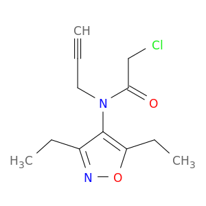 Acetamide, 2-chloro-N-(3,5-diethyl-4-isoxazolyl)-N-2-propynyl-