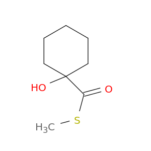 Cyclohexanecarbothioic acid, 1-hydroxy-, S-methyl ester