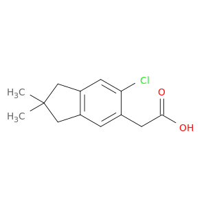 1H-Indene-5-acetic acid, 6-chloro-2,3-dihydro-2,2-dimethyl-
