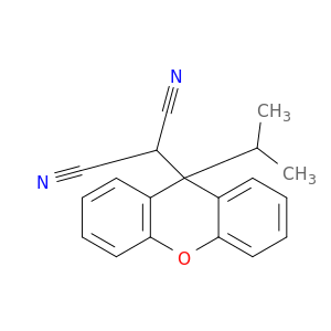 [9-(propan-2-yl)-9h-xanthen-9-yl]propanedinitrile