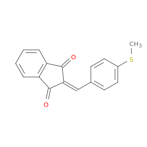 1H-Indene-1,3(2H)-dione, 2-[[4-(methylthio)phenyl]methylene]-