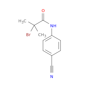 Propanamide, 2-bromo-N-(4-cyanophenyl)-2-methyl-