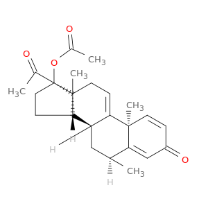 Pregna-1,4,9(11)-triene-3,20-dione,17-(acetyloxy)-6-methyl-, (6a)-