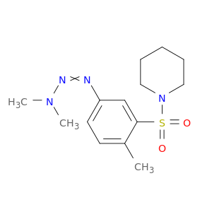 Piperidine, 1-[[5-(3,3-dimethyl-1-triazenyl)-2-methylphenyl]sulfonyl]-