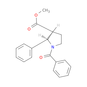 3-Pyrrolidinecarboxylic acid, 1-benzoyl-2-phenyl-, methyl ester, cis-