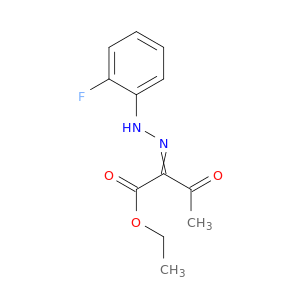 Butanoic acid, 2-[(2-fluorophenyl)hydrazono]-3-oxo-, ethyl ester