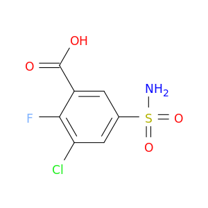 3-chloro-2-fluoro-5-sulfamoylbenzoic acid