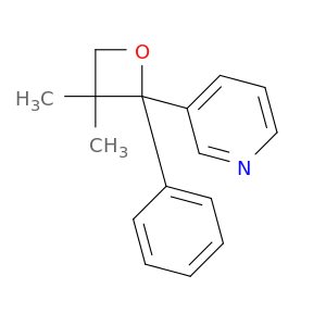 3-(3,3-DIMETHYL-2-PHENYL-2-OXETANYL)PYRIDINE