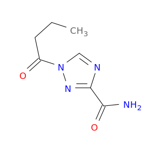 1H-1,2,4-Triazole-3-carboxamide, 1-(1-oxobutyl)-