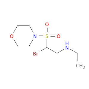 Morpholine, 4-[[1-bromo-2-(ethylamino)ethyl]sulfonyl]-