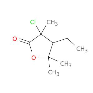 2(3H)-Furanone, 3-chloro-4-ethyldihydro-3,5,5-trimethyl-