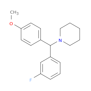 Piperidine, 1-[(3-fluorophenyl)(4-methoxyphenyl)methyl]-