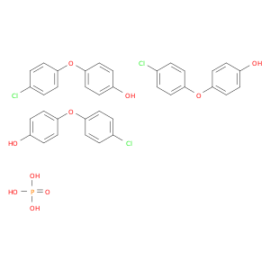 Phenol, 4-(4-chlorophenoxy)-, phosphate (3:1)