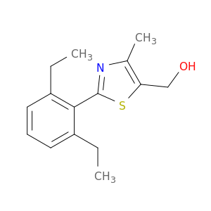 5-Thiazolemethanol, 2-(2,6-diethylphenyl)-4-methyl-