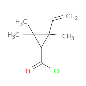 Cyclopropanecarbonyl chloride, 2-ethenyl-2,3,3-trimethyl- (9CI)