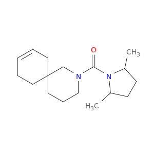 2-Azaspiro[5.5]undec-8-ene, 2-[(2,5-dimethyl-1-pyrrolidinyl)carbonyl]-