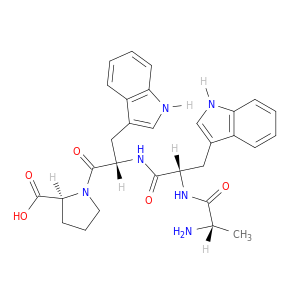 L-Proline, 1-[N-(N-L-alanyl-L-tryptophyl)-L-tryptophyl]-