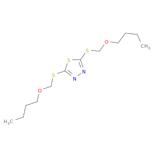 1,3,4-Thiadiazole, 2,5-bis[(butoxymethyl)thio]-