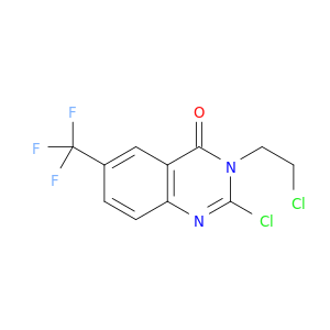 4(3H)-Quinazolinone, 2-chloro-3-(2-chloroethyl)-6-(trifluoromethyl)-