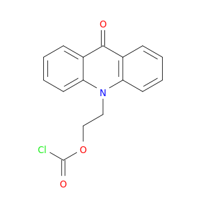 Carbonochloridic acid, 2-(9-oxo-10(9H)-acridinyl)ethyl ester