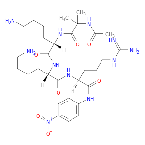 L-Argininamide, N-acetyl-2-methylalanyl-L-lysyl-L-lysyl-N-(4-nitrophenyl)-