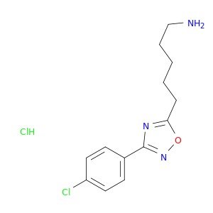 5-[3-(4-Chlorophenyl)-1,2,4-oxadiazol-5-yl]pentan-1-amine Hydrochloride