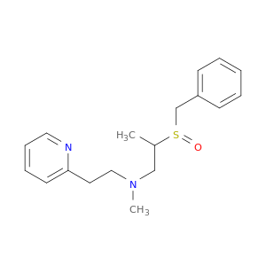 2-Pyridineethanamine, N-methyl-N-[2-[(phenylmethyl)sulfinyl]propyl]-