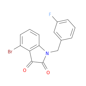 1H-Indole-2,3-dione, 4-bromo-1-[(3-fluorophenyl)methyl]-