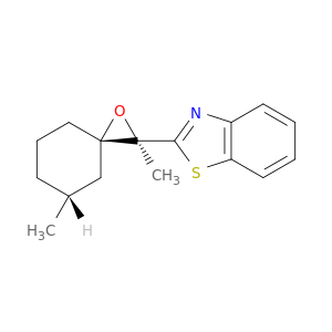 Benzothiazole, 2-[(2R,3S,5R)-2,5-dimethyl-1-oxaspiro[2.5]oct-2-yl]-