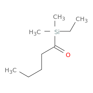 Silane, ethyldimethyl(1-oxopentyl)-