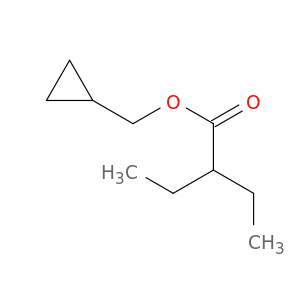 Butanoic acid, 2-ethyl-, cyclopropylmethyl ester
