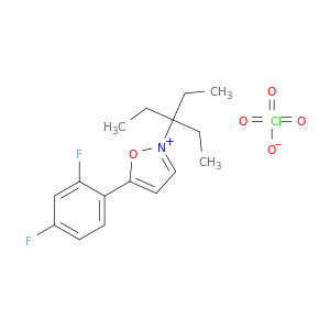 Isoxazolium, 2-(1,1-diethylpropyl)-5-(2,4-difluorophenyl)-, perchlorate(1:1)