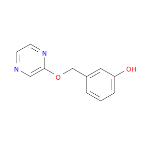 Phenol, 3-[(pyrazinyloxy)methyl]-
