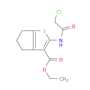 2-[(氯乙酰基)氨基]-5,6-二氢-4H-环戊烷并[B]噻吩-3-甲酸乙酯