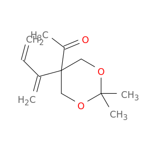 Ethanone, 1-[2,2-dimethyl-5-(1-methylene-2-propenyl)-1,3-dioxan-5-yl]-