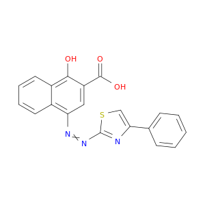 2-Naphthalenecarboxylic acid, 1-hydroxy-4-[(4-phenyl-2-thiazolyl)azo]-