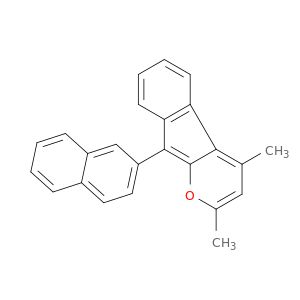 Indeno[2,1-b]pyran, 2,4-dimethyl-9-(2-naphthalenyl)-